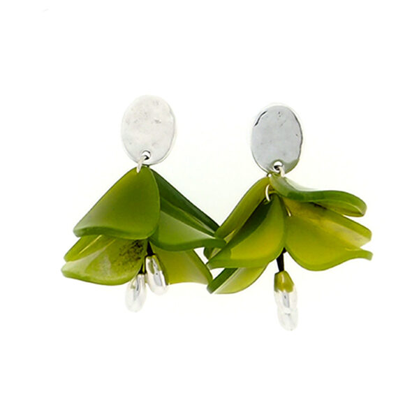 pendientes verdes mujer 1parami