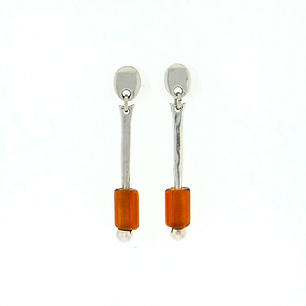 pendientes ambar naranja